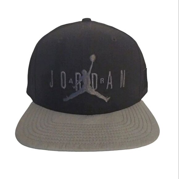 Michael Jordan Jumpman Black Grey Limited Edition Pro Sport DNA Snapback Hat